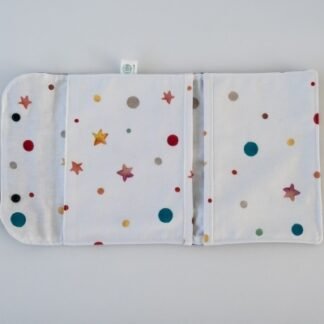 Porta-documentos duplo em algodão